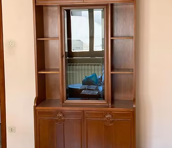 Credenza + vetrina libreria