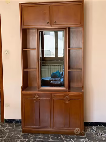 Credenza + vetrina libreria