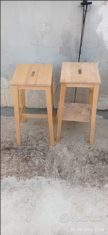 Sgabelli in legno