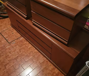 Comò + comodini + specchio + specchiera